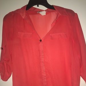 Coral blouse